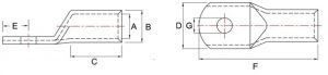 Copper Lug Drawing